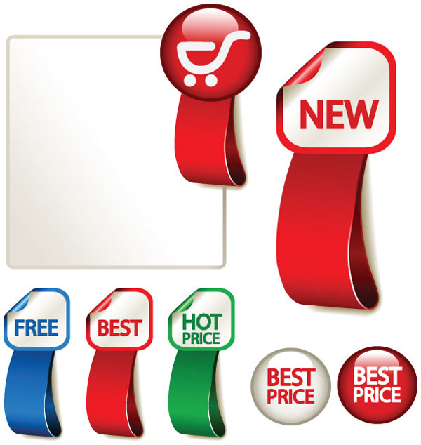 广告标签02&mdash;&mdash;矢量素材