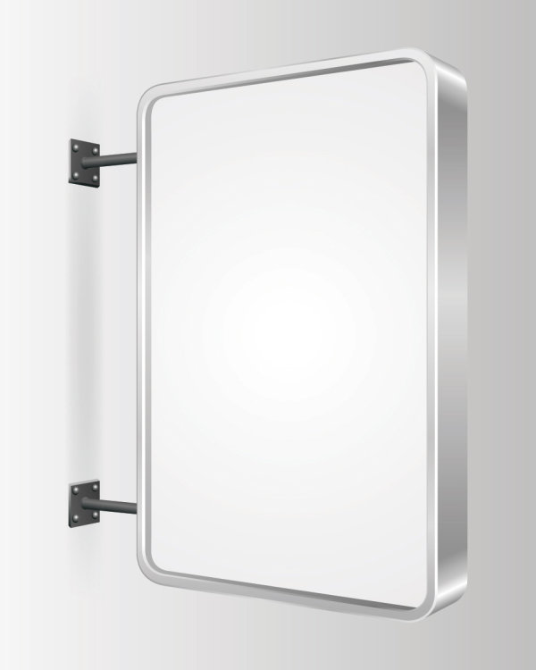 画廊的宣传框02&mdash;&mdash;矢量素材