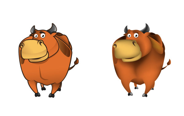 可爱的卡通动物形象01&mdash;&mdash;矢量素材