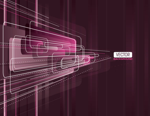 Brilliant purple elements 04 - Vector