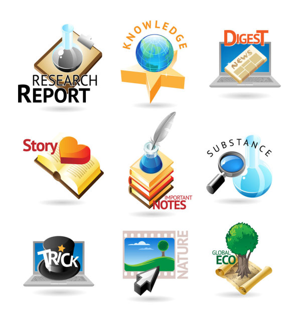 Exquisite icon 02 - vector material