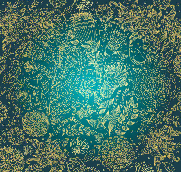 古典花卉图案04&mdash;&mdash;矢量素材