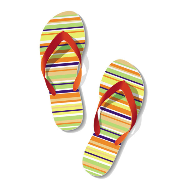 Summer sandals 01 - vector material