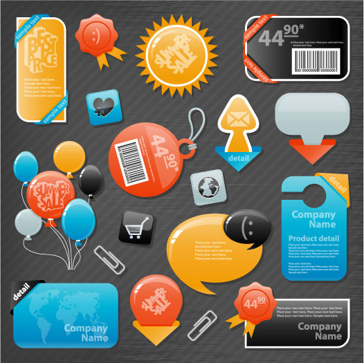 精美对话框元素04&mdash;&mdash;矢量素材