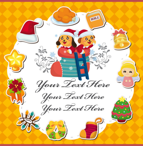 Cartoon animal illustrator 04 - vector material