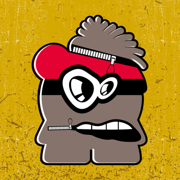 Cute Funny cartoon 03 - vector material