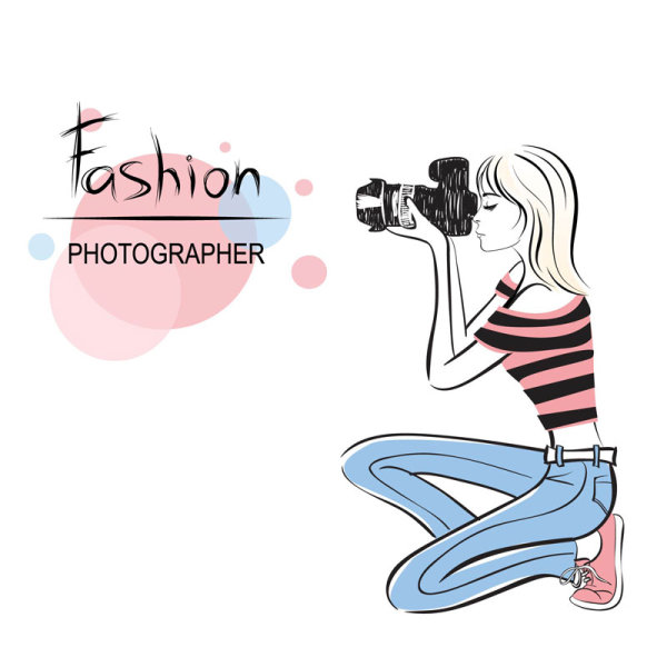 Cartoon Girls 01 - vector material