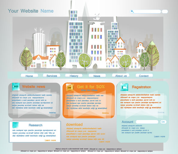 Cartoon construction paper cutting 02 - vector material