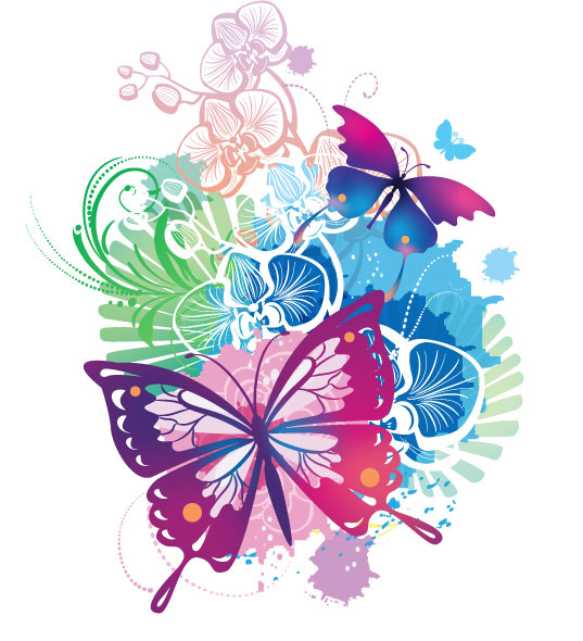 Brilliant illustrator background 01 - vector material