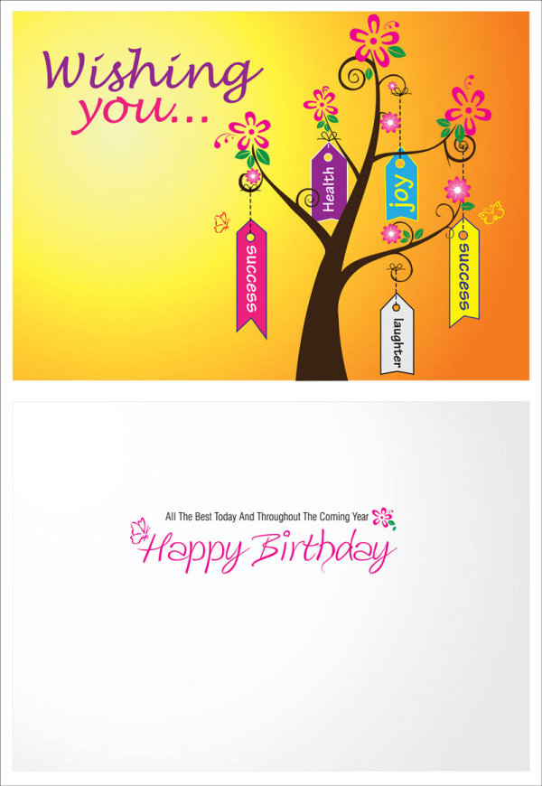 Exquisite greeting card 01 - vector material