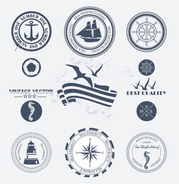 Nautical Graphic 02 - vector material
