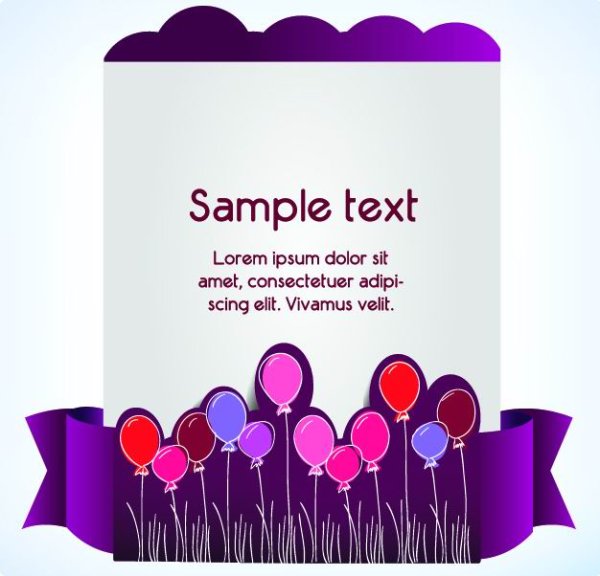 Cut-and-paste style text template vector material -4