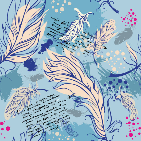 Line art quill - vector material