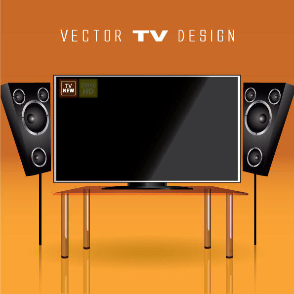 LED TV 09 - vector material