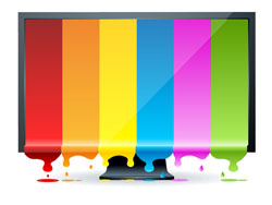 Computer display 16 - vector material