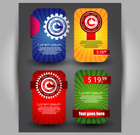 Stylish Web banner 02 - vector material