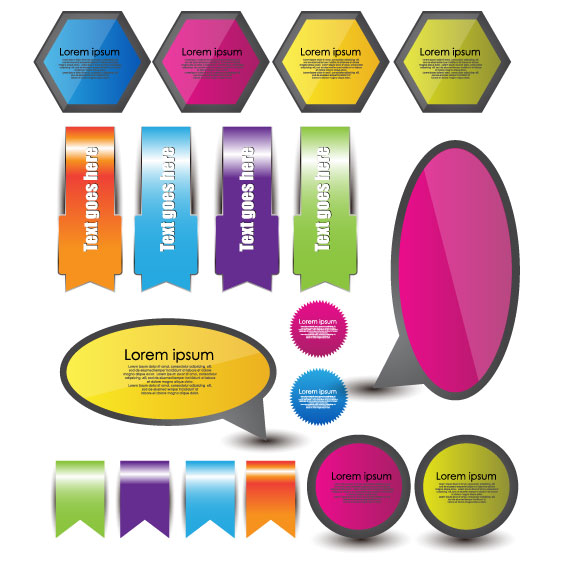 Web wrap angle design 03 - vector material