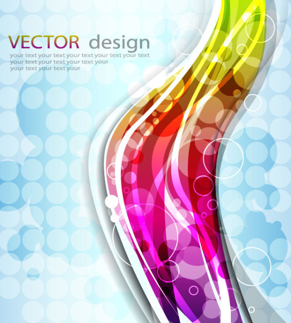 Colorful abstract background 01 - vector material