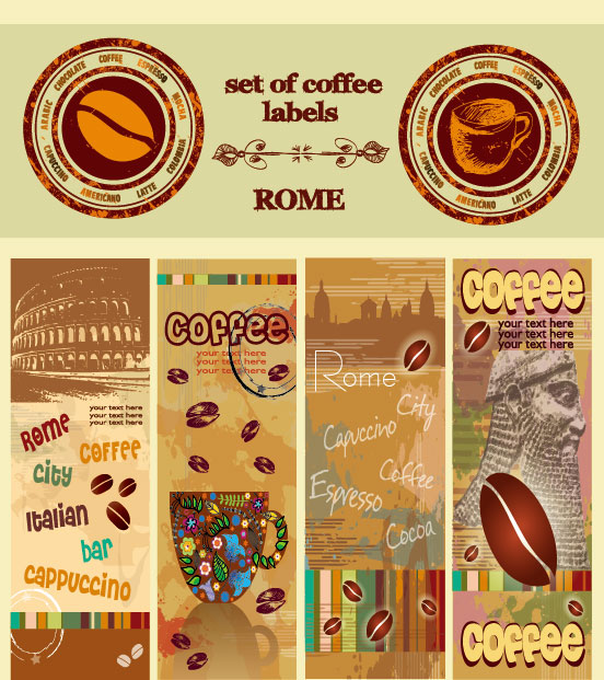 Creative Coffee illustrator 02 - vector material