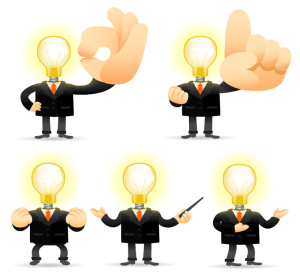 Cartoon characters 05 - vector material