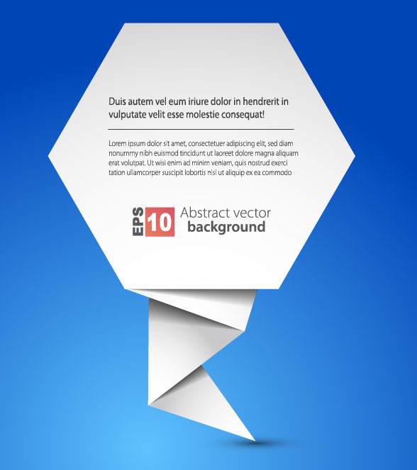 Trend origami background 02 - vector material