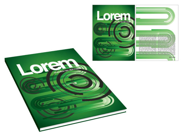 Cover the trend template 02 - vector material