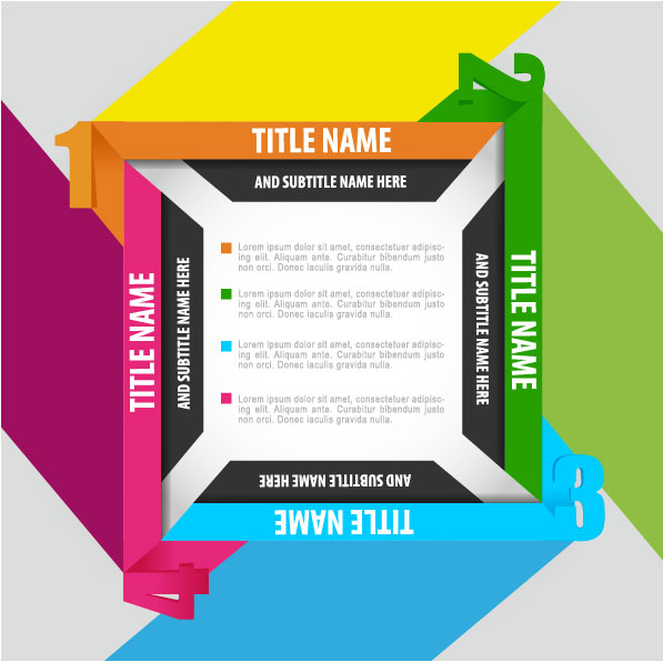 Fashion business cards 04 - vector material