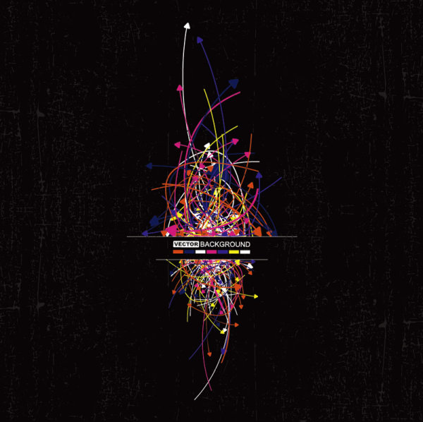 The trend of colored arrows 20 - vector material