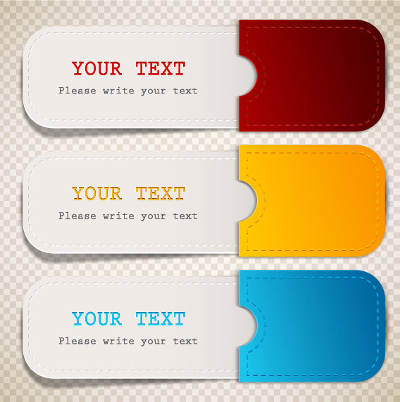 Exquisite creative label 02 - vector material