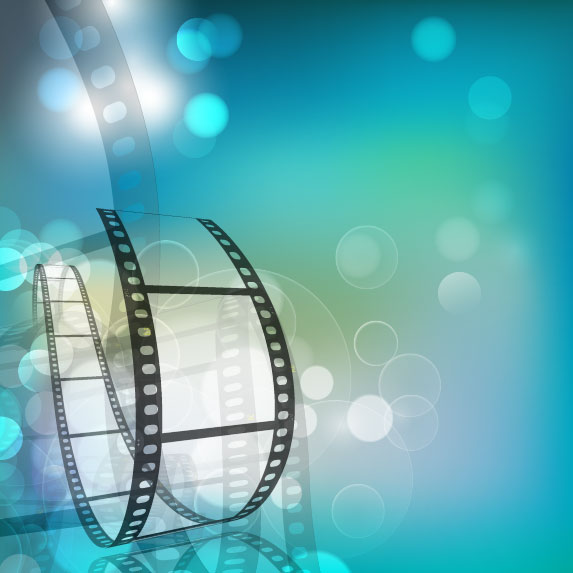 Exquisite fantasy film background 03 - vector material