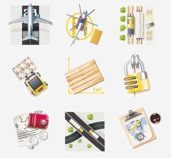 Transport icon 01 - vector material