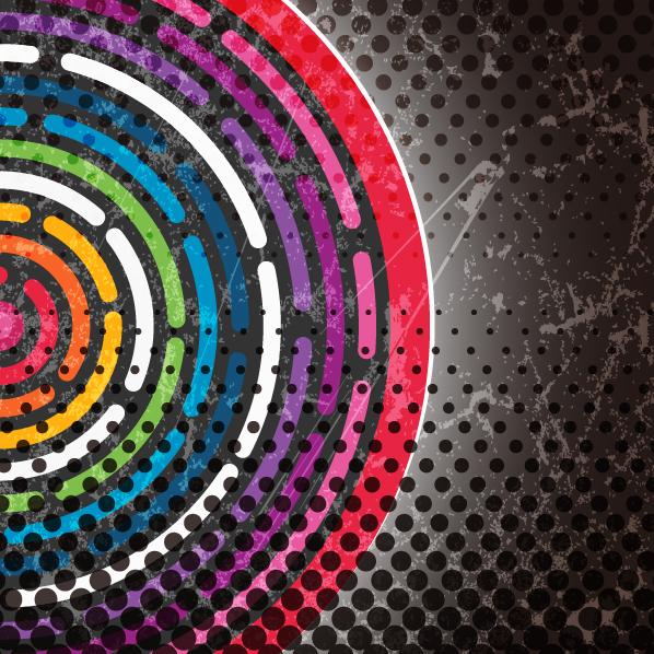 Colorful circle background 02 - vector material