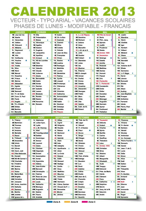 2013 Creative Calendar 05 - vector material