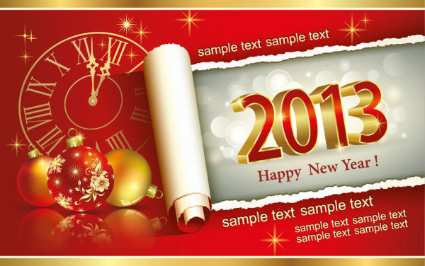 2013 beautiful Christmas background 03 - vector material