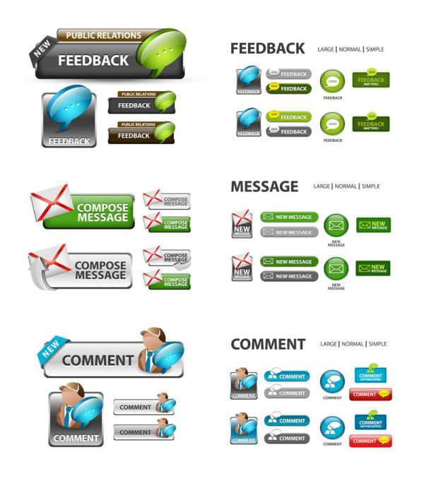 Web design elements 12 - vector material