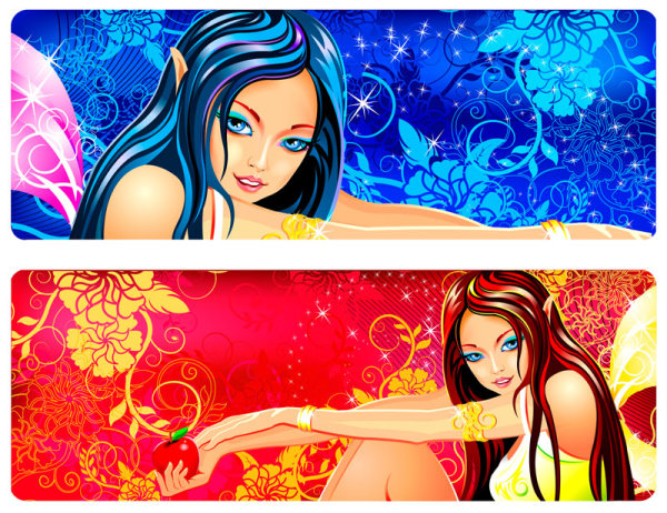 Cartoon image 07 - vector material