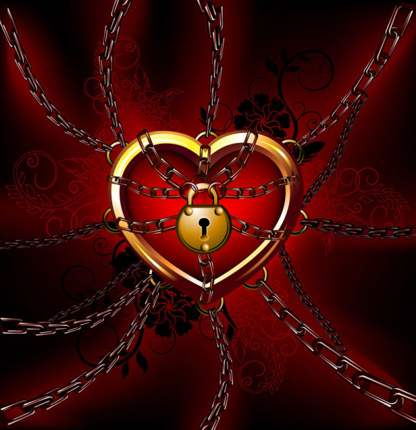 Heart lock vector material