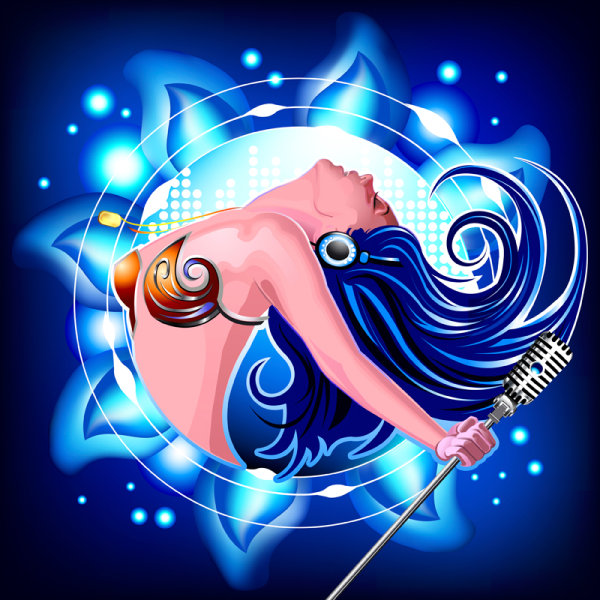 Cartoon trend Flirty 01 - vector material