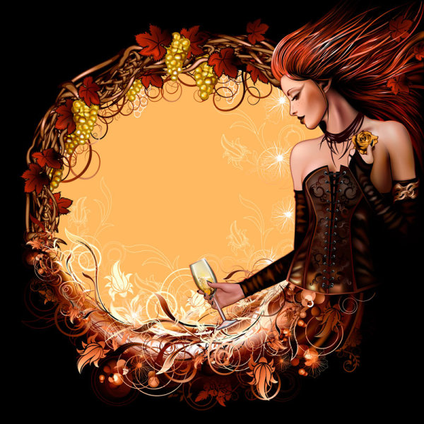 Cartoon trend Flirty 05 - vector material