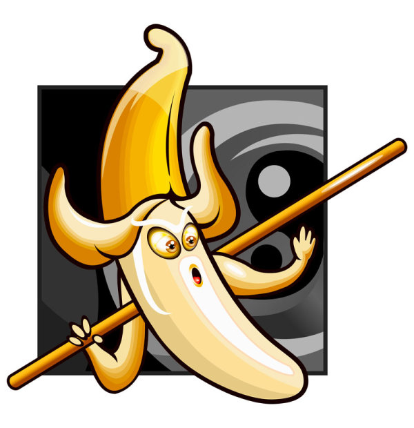 Cartoon fruits image 01 - vector material