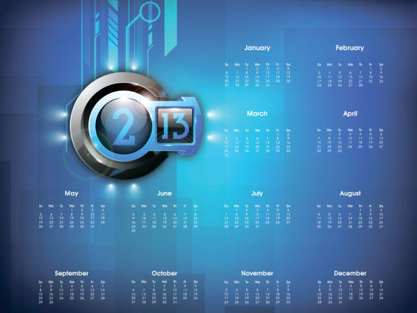 2013 Creative Calendar Meeting 06 - vector material