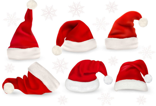 Christmas hats - vector material