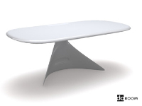 A white simple with desktop 