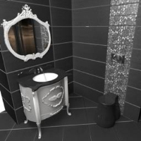 European bathroom 3D model