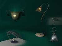 European wall lamp 3D model