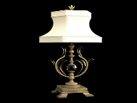 European table lamp 3D model