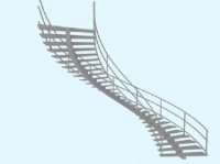 The staircases 3D model