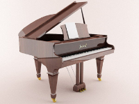 Brown played a grand piano 3D models