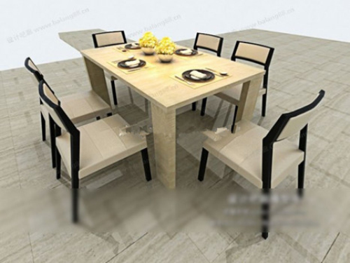 With light-colored furniture combined model