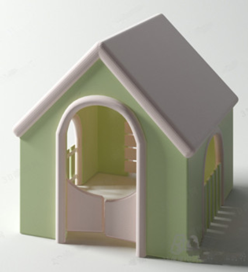 Refreshing small kennel 3d models